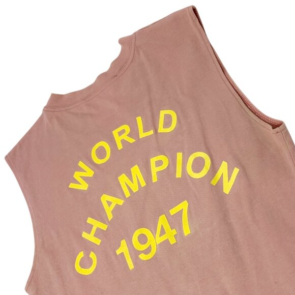 Christian Dior Vintage 2002 J'ADORE Logo Tank Top #36 Pink Yellow [106422] - Picture 6 of 15